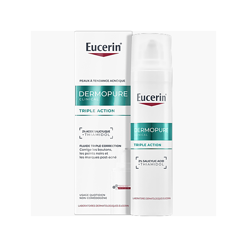DERMOPURE CLINICAL FLUIDE TRIPLE ACTION 40ML EUCERIN