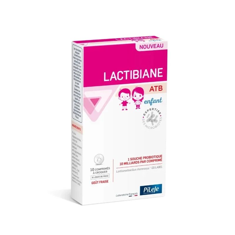 LACTIBIANE ATB ENFANT 10 COMPRIMES à CROQUER PILEJE