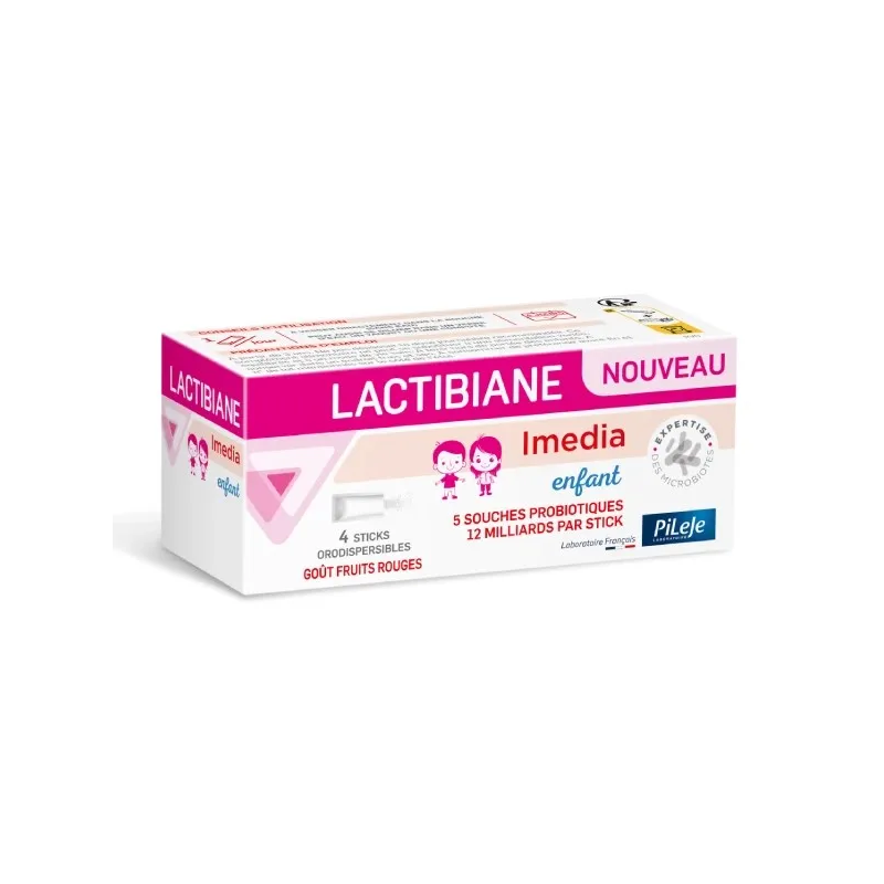 LACTIBIANE IMEDIA ENFANT 4 STICKS PILEJE