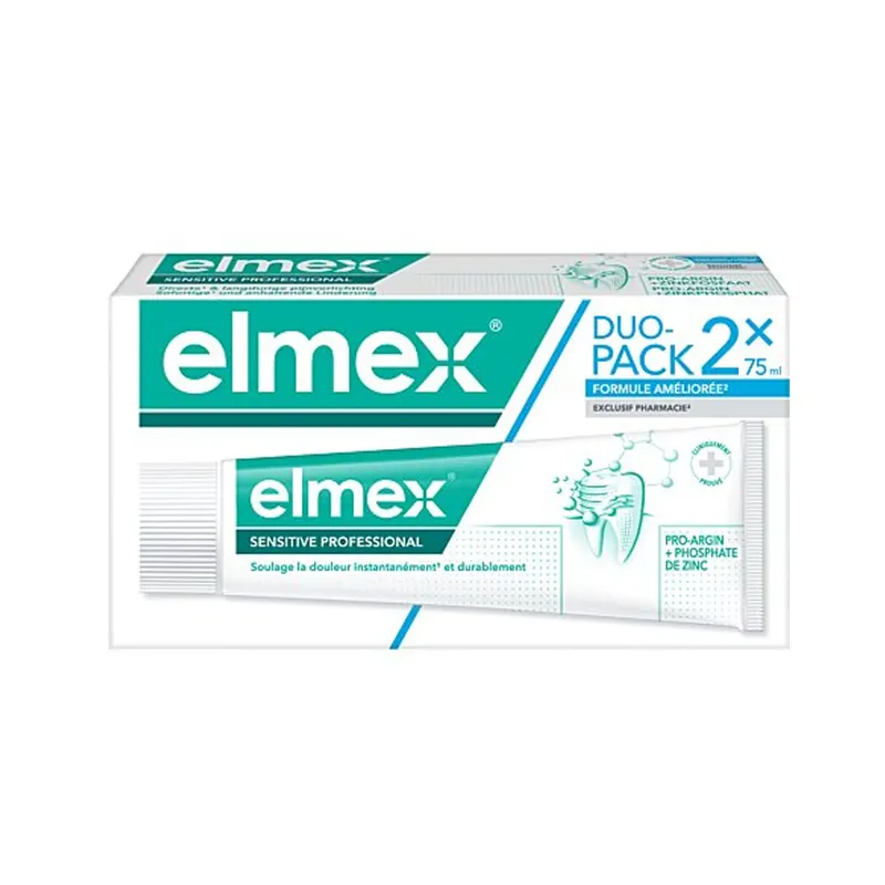DENTIFRICE SENSITIVE PROFESSIONAL DUO PACK 2 X 75ML ELMEX