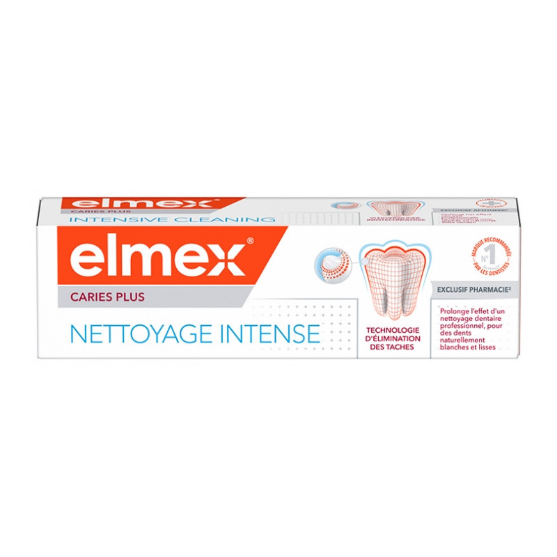CARIES PLUS DENTIFRICE NETTOYAGE INTENSE 50ML ELMEX
