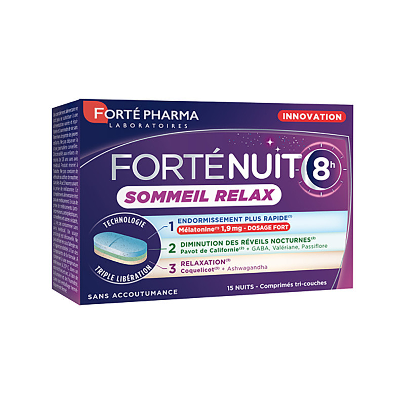 FORTENUIT 8H 30 SOMMEIL RELAX COMPRIMES FORTE PHARMA