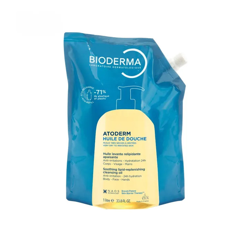 ATODERM HUILE DOUCHE ECO RECHARGE 1LITRE BIODERMA