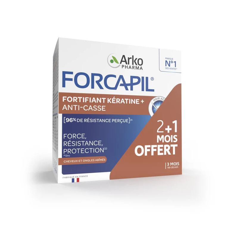 FORCAPIL  Cheveux & Ongles PROGRAMME DE 3 MOIS ARKOPHARMA