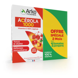 AZINC ACEROLA 1000 LOT DE 2 X 30 COMPRIMES ARKOPHARMA