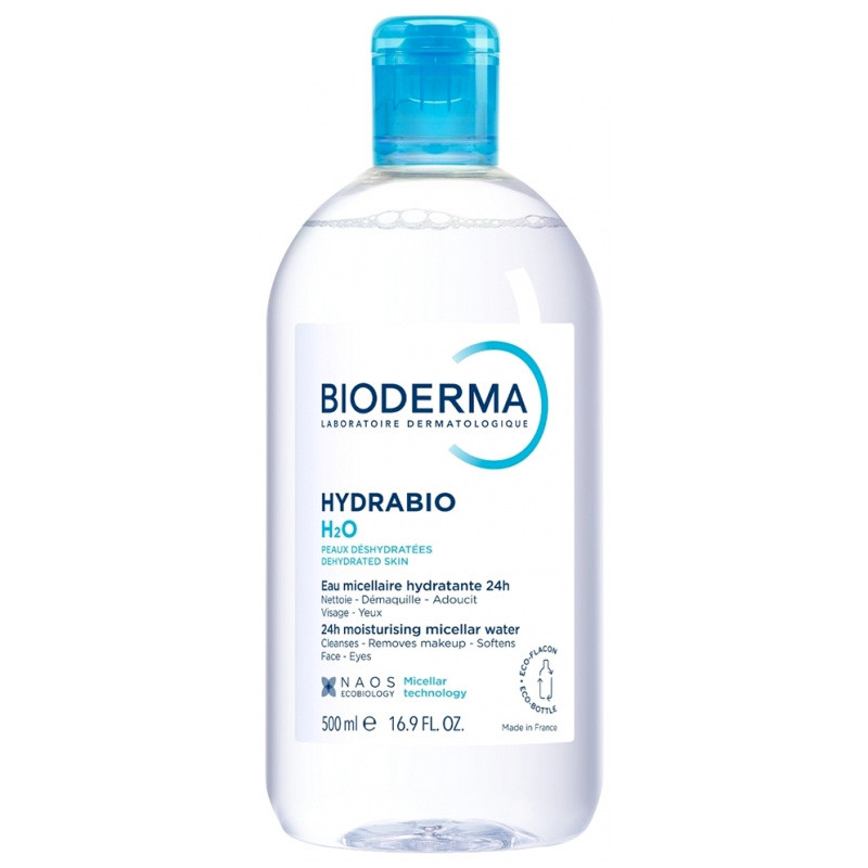 HYDRABIO H2O EAU MICELLAIRE PEAU DESHYDRATÉE 500 ML BIODERMA