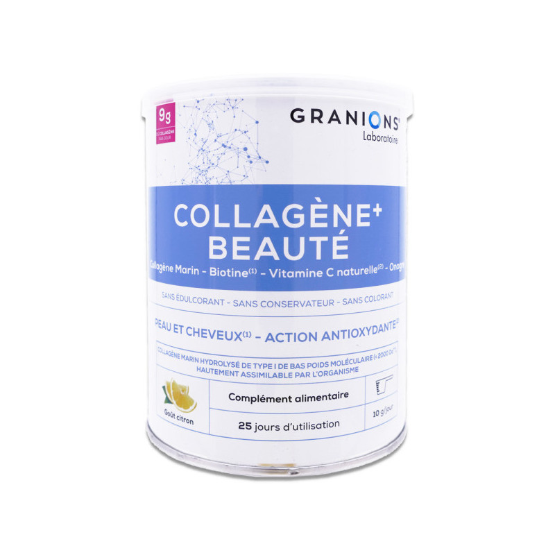 COLLAGENE + BEAUTE GOUT CITRON 250G GRANIONS