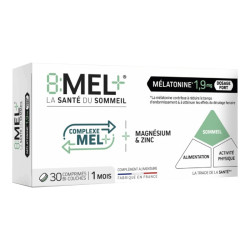 8:MEL+ MELATONINE 1,9 mg 30 COMPRIMES BI-COUCHES