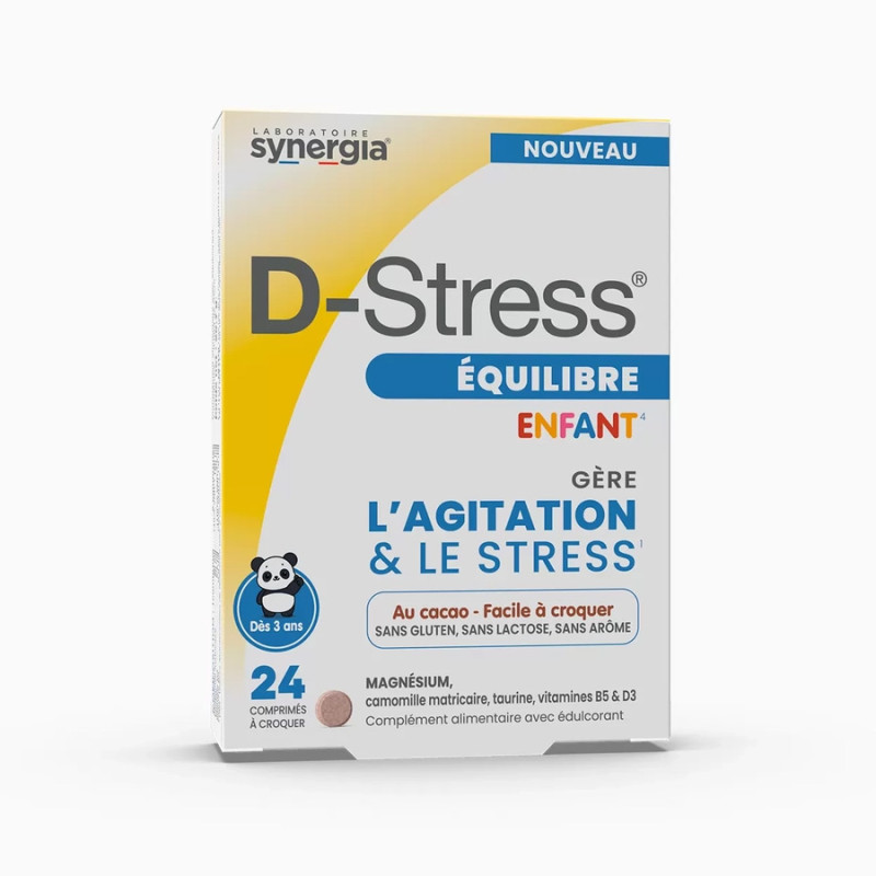 D-STRESS EQUILIBRE ENFANT 24 COMPRIMES à croquer SYNERGIA