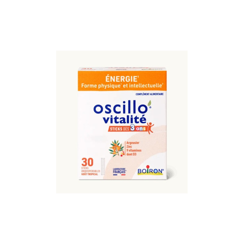 OSCILLO VITALITÉ dès 3 ans 30 STICKS BOIRON
