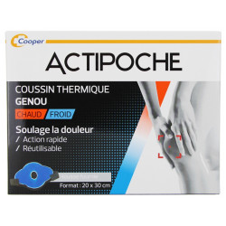 ACTIPOCHE COUSSIN THERMIQUE CHAUD FROID GENOU COOPER