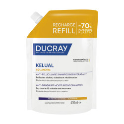 KELUAL SQUANORM SHAMPOOING HYDRATANT ANTI-PELLICULAIRE ÉCO-RECHARGE 400ML DUCRAY