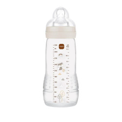 BIBERON EASY ACTIVE 6MOIS+ DEBIT TRES RAPIDE  2 X 330ML COLORIS SABLE MAM