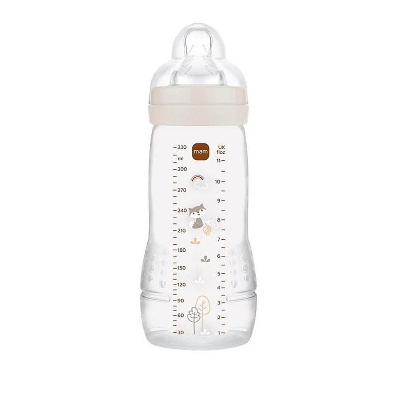 BIBERON EASY ACTIVE 6MOIS+ DEBIT TRES RAPIDE  2 X 330ML COLORIS SABLE MAM