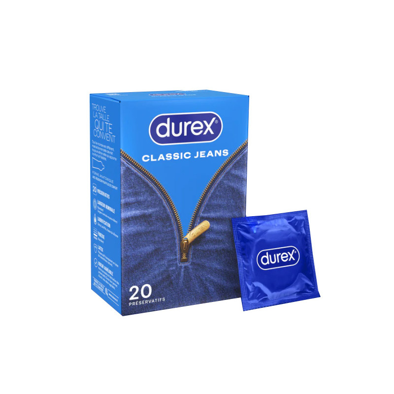DUREX CLASSIC JEANS 20 PRESERVATIFS