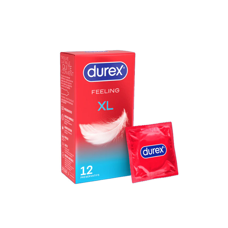 DUREX FEELING XL 12 PRESERVATIFS