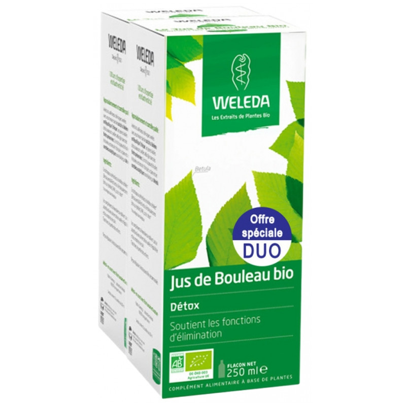 JUS DE BOULEAU BIO LOT DE 2 X 250 ML WELEDA
