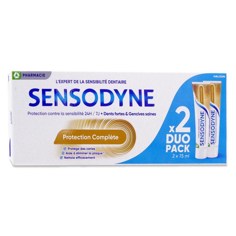 DENTIFRICE PROTECTION COMPLETE LOT DE 2 X 75ML SENSODYNE