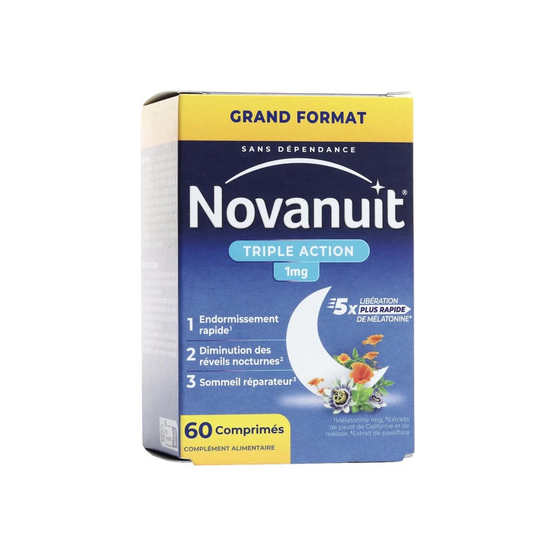 NOVANUIT TRIPLE ACTION 1 MG 60 COMPRIMES SANOFI