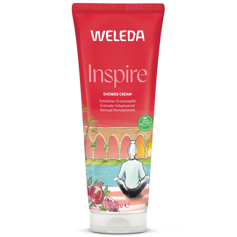 INSPIRE CRÈME DE DOUCHE GRENADE VOLUPTEUSE 200ML WELEDA
