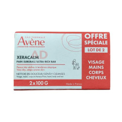 XERACALM A.D PAIN SURGRAS LOT DE 2 X 100G VISAGE MAINS CORPS CHEVEUX AVENE