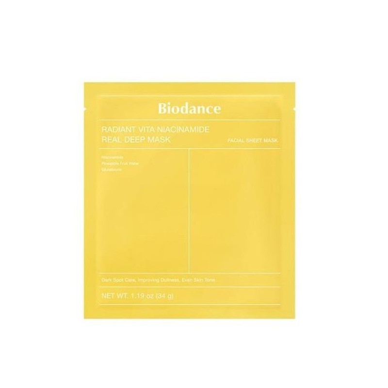 RADIANT VITA NIACINAMIDE REAL DEEP MASK BIODANCE