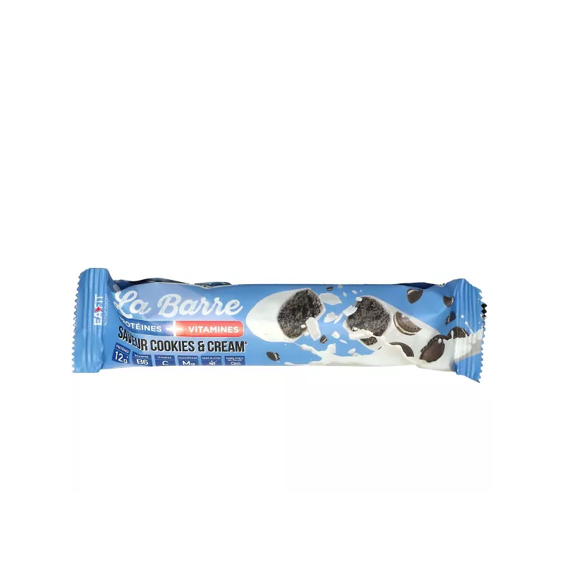 LA BARRE PROTÉINES + VITAMINES SAVEUR COOKIES & CREAM 49G EAFIT