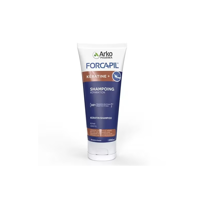 FORCAPIL KÉRATINE+ SHAMPOOING RÉPARATION 200ML ARKOPHARMA