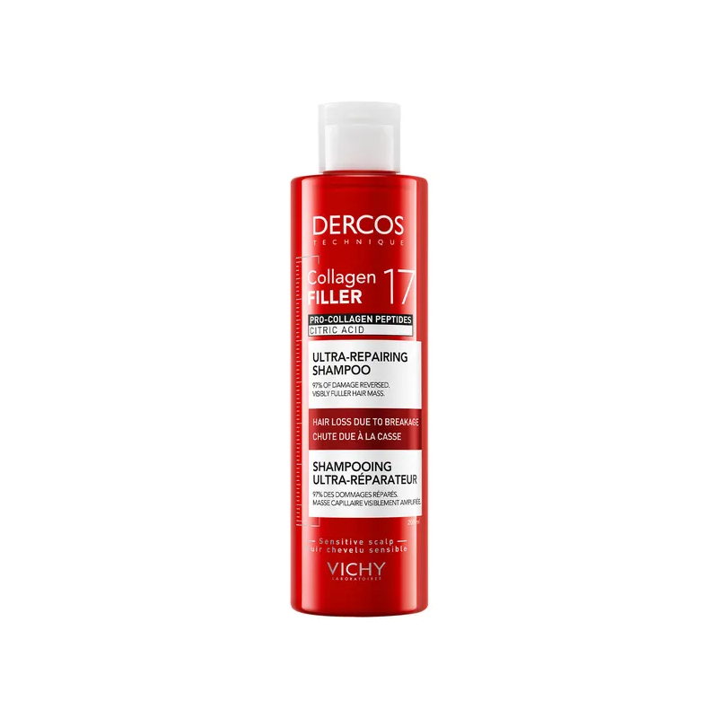 DERCOS COLLAGEN 17 FILLER SHAMPOOING ULTRA-RÉPARATEUR 200ML VICHY