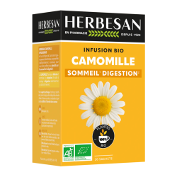 INFUSION CAMOMILLE BIO X 20 SACHETS HERBESAN