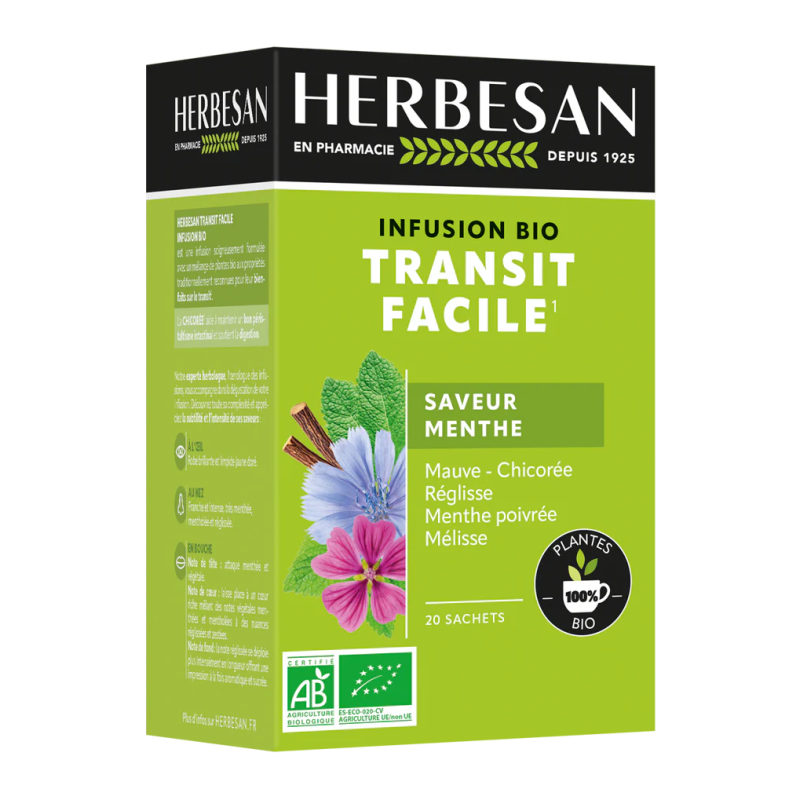 INFUSION BIO TRANSIT FACILE X 20 SACHETS HERBESAN