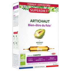 ARTICHAUT BIO 20 AMPOULES 10ML SUPERDIET