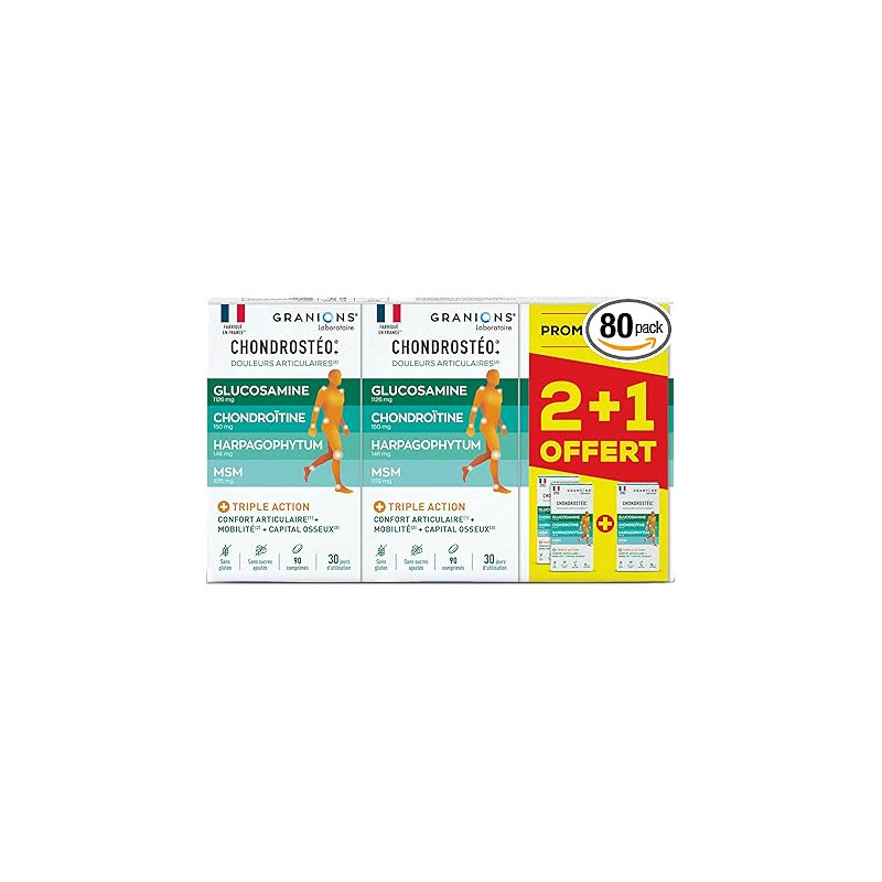 CHONDROSTEO+ ARTICULATIONS 270 COMPRIMES GRANIONS