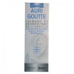 AURI GOUTTE CALMANT ET DESINFECTANT DE L'OREILLE 15ML MERCK