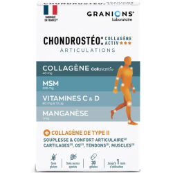 CHONDROSTEO+ COLLAGENE ACTIV ARTICULATIONS 30 GELULES GRANIONS