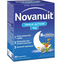 NOVANUIT TRIPLE ACTION 30 COMPRIMÉS SANOFI