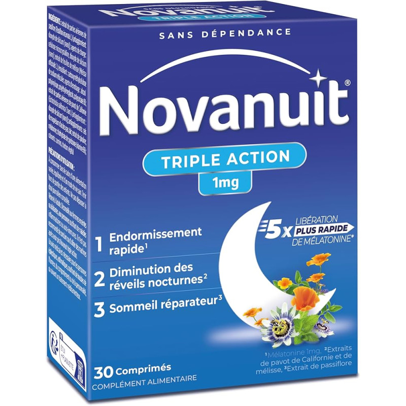NOVANUIT TRIPLE ACTION 30 COMPRIMÉS SANOFI