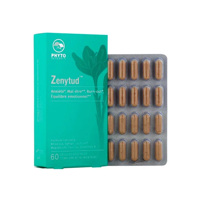 ZENYTUD 60 GÉLULES VÉGÉTALES PHYTO RESEARCH