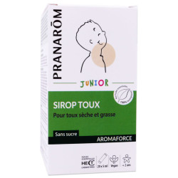 SIROP TOUX SÈCHE ET GRASSE JUNIOR SANS SUCRE 20 SACHETS PRANARÔM