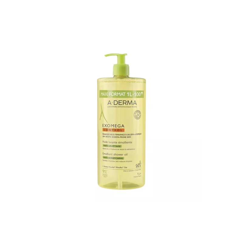 EXOMEGA CONTROL HUILE LAVANTE ÉMOLLIENTE 1L A-DERMA