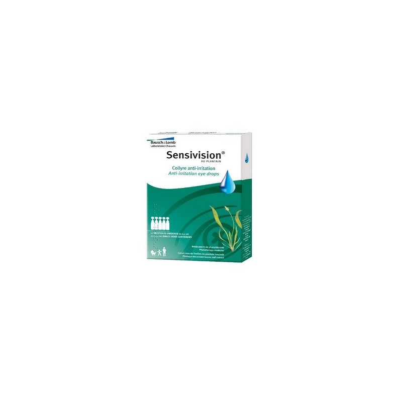 SENSIVISION AU PLANTAIN COLLYRE ANTI-IRRITATION UNIDOSE BAUSCH & LOMB