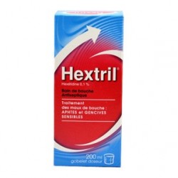 HEXTRIL BAIN DE BOUCHE ANTISEPTIQUE 200ML 