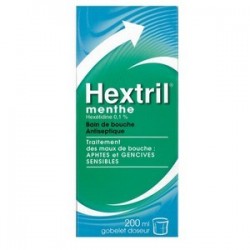 HEXTRIL MENTHE BAIN DE BOUCHE ANTISEPTIQUE 200ML