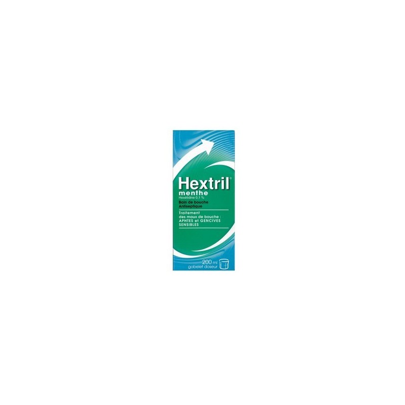 HEXTRIL MENTHE BAIN DE BOUCHE ANTISEPTIQUE 200ML