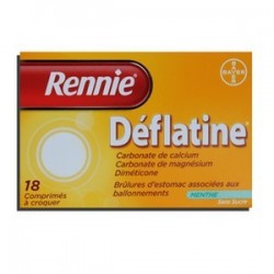 RENNIE DEFLATINE MENTHE 18 COMPRIMES BAYER