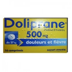 DOLIPRANE 500MG 16 COMPRIMES SANOFI 