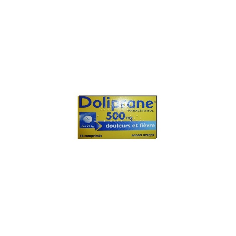 DOLIPRANE 500MG 16 COMPRIMES SANOFI 