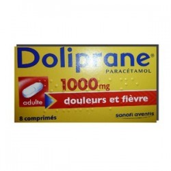 DOLIPRANE 1000MG ADULTE 8 COMPRIMES SANOFI 