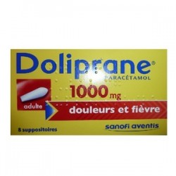 DOLIPRANE 1000MG ADULTE 8 SUPPOSITOIRES SANOFI 