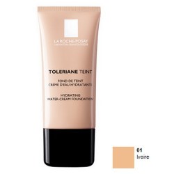 TOLERIANE FOND DE TEINT CREME D'EAU HYDRATANTE 01 IVOIRE 30ML LA ROCHE POSAY